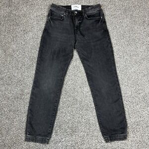 HM Jeans Womens S Black Skinny Coupe Moulante Joggers Drawstring Stretch Denim
